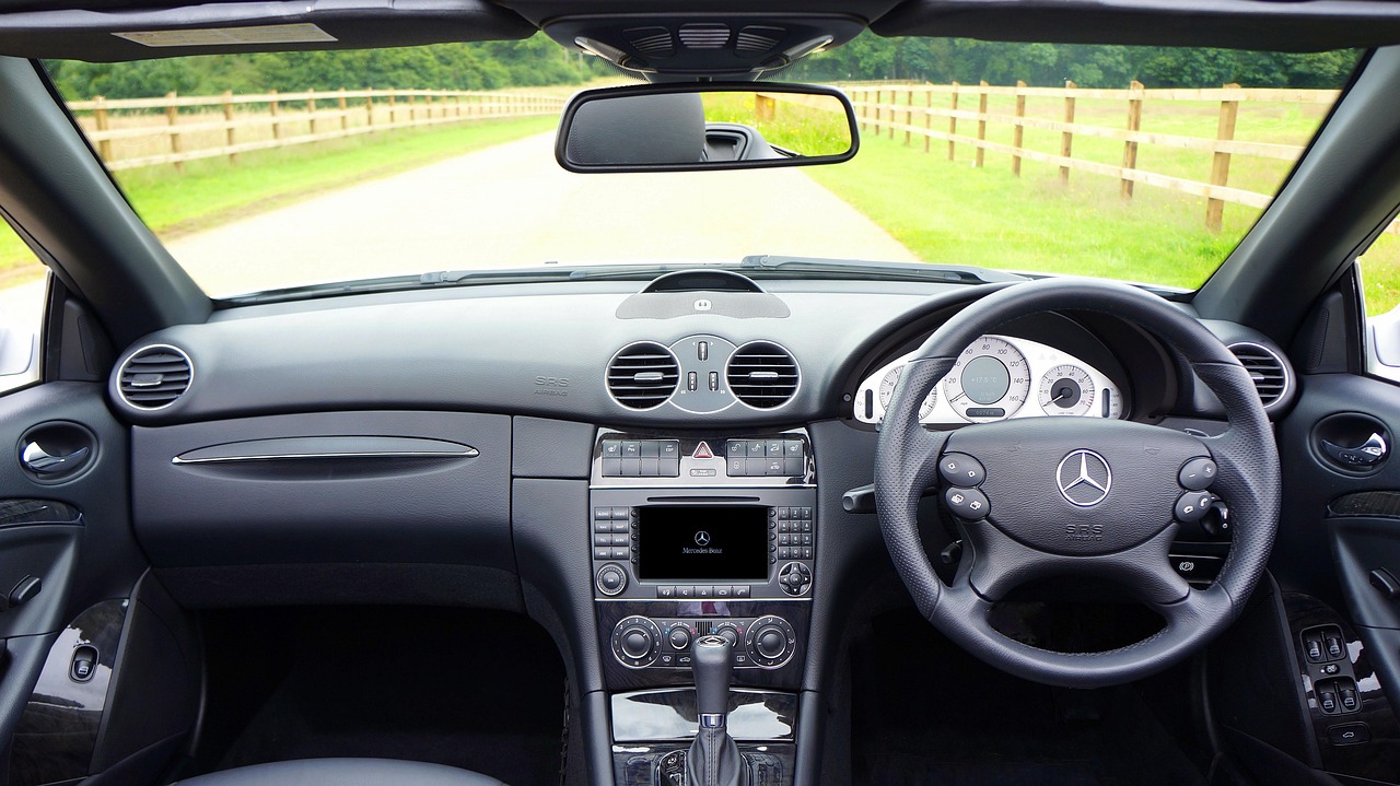 Close-up van een automaat versnellingspook in een moderne auto
